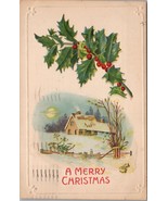 A Merry Christmas Vintage Postcard PC673 - £7.93 GBP