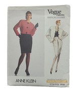 VTG Vogue American Designer Anne Klein Sz 12-14-16 Misses&#39; Jacket &amp; Skir... - $296.81 MXN