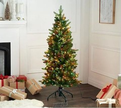 Bethlehem Lights 5&#39; Green Micro LED Christmas Tree w/ Storage Bag - £350.29 GBP