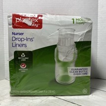 Playtex Nurser Drop in Liners Disposable Bottle 4oz Clear 150 Liners Den... - $19.79