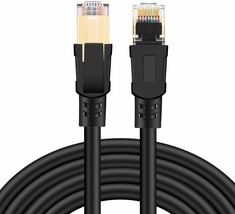 Cat8 Ethernet Cable 50FT High Speed 26AWG Cat8 LAN Network Cable 40Gbps 2000Mhz  - £31.13 GBP