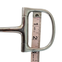 Partrade Metalab D Ring Snaffle Western Horse Bit 5" mouth image 5