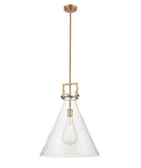 Multi Pendant Newton Cone 18&quot; Brushed Brass Downtown Urba... - $999.80 CAD