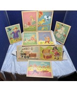 Lot of 11 Vintage Childs Button Art Cards Craft Art Prints - £116.81 GBP