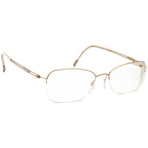 Silhouette Eyeglasses 4337 20 6051 Titan Gold Half Rim Frame Austria 52[... - $139.99