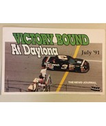 Vintage NASCAR ACTION VICTORY BOUND 1991 Photo Poster Daytona Beach News... - $26.81 CAD