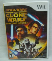Star Wars The Clone Wars - Republic Heroes Nintendo Wii Video Game Complete - £11.66 GBP