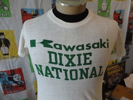 Vintage Kawasaki Dixie National Road Atlanta Racing T Shirt S - £156.44 GBP