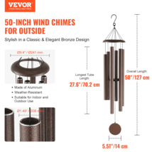 Wind Chimes for Outside 50-Inch Aluminum Memorial Deep Tone Wind Chimes - $114.83