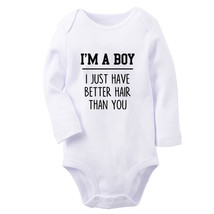 I Just Have Better Hair Than you Funny Baby Bodysuit Newborn Romper Kid Jumpsuit - £8.84 GBP