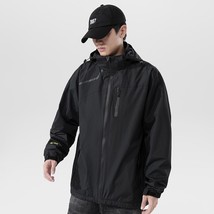 Men&#39;s Jacket New Outdoor Waterproof Windbreaker Jacket Detachable Hood Design L- - £85.08 GBP