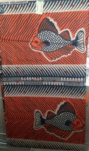 Esterica African Print Fabric real wax block Print 6 yards 100% cotton fabric. - £23.46 GBP