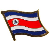 Costa Rica Flag Pin 1&quot; - £7.55 GBP