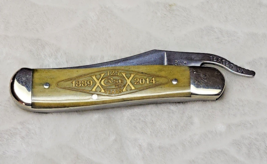 CASE XX USA RUSSLOCK 61953L OLIVE GREEN BONE POCKET KNIFE 125 YEARS 1889... - $229.99