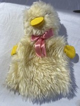 Rare Vintage Duck Hand Puppet Designed by Character Novelty Co yellow pl... - £14.75 GBP