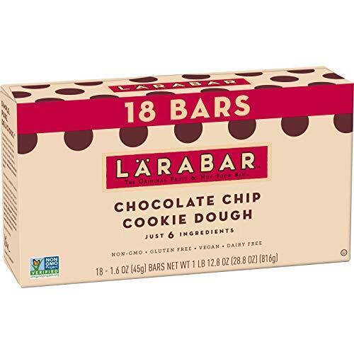Larabar Chocolate Chip Cookie Dough, Gluten Free Fruit & Nut Bars, 18 ct - $27.22