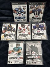 Madden Nfl 2001 2002 2003 2004 2005 06 &amp; 07 Hof Edition, PS2, 7 Games Total, Nm! - £35.78 GBP
