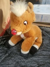 Vtg 1999 Rudolph The Red Nosed Reindeer Plush Musical Light Up Nose 15&quot; Prestige - £17.50 GBP