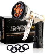 Water Hose Metal Nozzle - Premium Garden Hose Nozzle Sprayer | Heavy, Sp... - $58.08 CAD