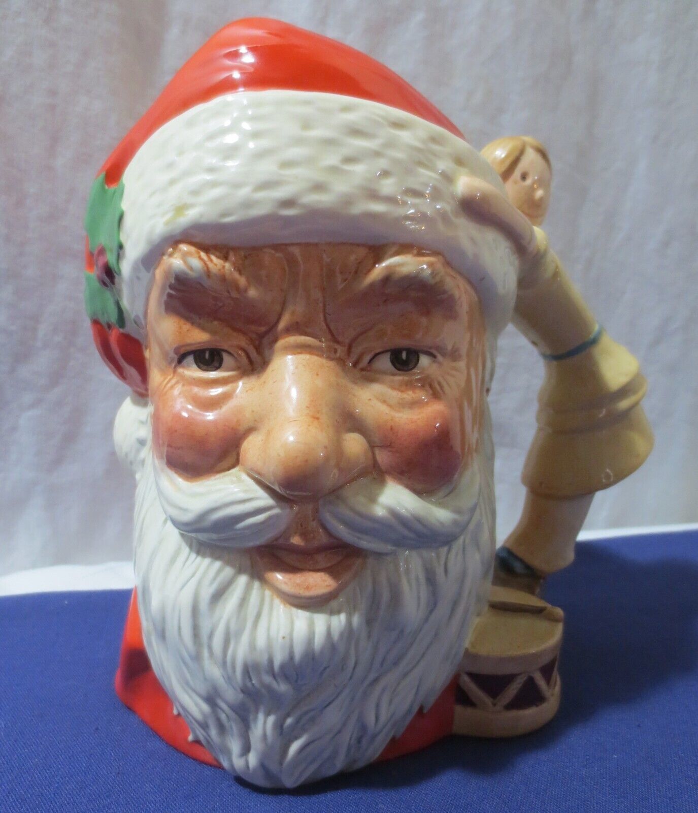 Royal Doulton Large Character Toby Jug Mug Pitcher 1981 Santa Claus D6668 - $60.00