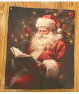 Christmas Santa Canvas Flag/Banner 20&quot; x 24&quot; - €16,30 EUR
