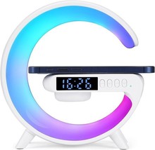 Wireless Charger Atmosphere Lamp Portable Bluetooth Speaker Atmosphere L... - $32.78
