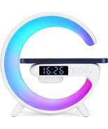 Wireless Charger Atmosphere Lamp Portable Bluetooth Speaker Atmosphere L... - £25.90 GBP