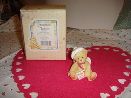 Cherished Teddies Sealed With Love, Boy Bear Sitting With Letter Figurine - $11.99