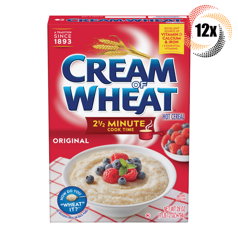 12x Boxes Cream Of Wheat Original Instant Hot Cereal | 28oz | Fast Shipping - $125.79