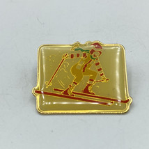 Ronald McDonald Downhill Skiing Lapel Pin Pinback Employee McDonald&#39;s Vintage - £11.37 GBP