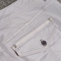 WHBM Pants Women 14 Slim Crop Ankel Zip Rhinestone Embellished Beaded Co... - £19.57 GBP