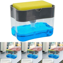 Soap Pump Dispenser &amp; Sponge Holder for Kitchen Sink Dish Washing Soap Dispenser - £19.05 GBP