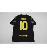 Fc barcelona jersey 2011 2013 shirt messi away short sleeve black UCL st... - $85.00