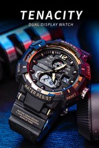 Smael Top Luxury Brand Men Watch Outdoor Sports Waterproof Watches Dual ... - £19.74 GBP