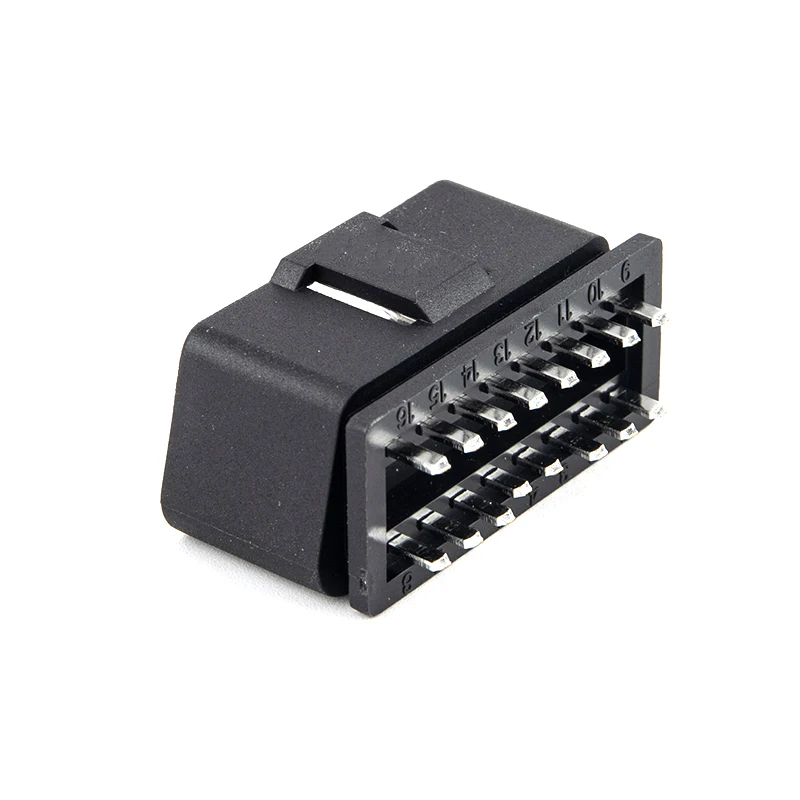 OBD2 16Pin Male Connector - Car Diagnostic Tool Cable Terminal Plug - £11.52 GBP