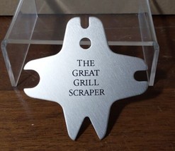 The Great Grill Scraper Metal No Bristles Keychain Hole Bronze Color BBQ... - $7.70