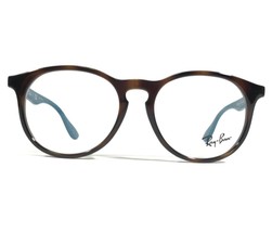 Ray-Ban RB1554 3728 Bambini Occhiali Montature Marrone Tartaruga Blu Rotondo - £44.54 GBP