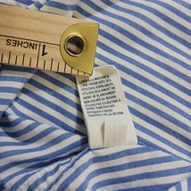 American Eagle Men's M Button-Down Shirt Long Sleeve Striped Blue Athletic Fit image 4