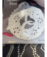 Vintage Silver Plated Holiday Wreath Shaped Trivet - Wm. Rogers &amp; Son - $8.88 CAD