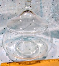 Vintage Cut Etched Glass Crystal Covered Candy Dish 5.5 in Diameter - $27.95