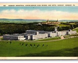 Hershey Industriale Alto Scuola Hershey Pennsylvania Pa Unp Lino Cartoli... - $3.36