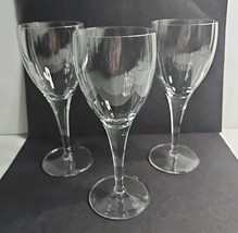 Crystal Clear Wine GlassesStemmed 6oz 6.88&quot; tall 2.75&quot; wide Set of 3 Dri... - $15.31