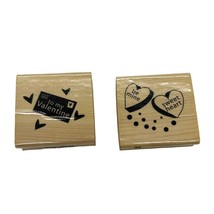 Craftsmart Lot of 2 Valentines Day Hearts Love Bee Mine Card Making Arts... - £7.60 GBP