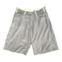Aaron Chang Shorts Mens 33 Gray Casual Boardwalk Style Nylon Blend Surf ... - $9.44