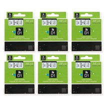 6-Pack Dymo D1 Label Tape Compatible For Dymo 45013 Labelmanager 160 280... - £31.59 GBP