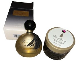 Avon Women Fragrance Far Away Gold Cologne Spray 1.7oz Perfume Skin Softener 5oz - £10.95 GBP