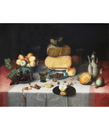 Oil Painting  Floris van Dyck Still Life with Cheeses Fine Giclee - £9.04 GBP+