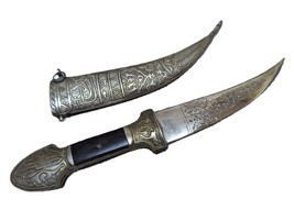 Vintage Middle Eastern Looking Ornate Dagger Ceremonial Knife Sheath - £43.67 GBP