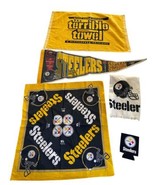 Pittsburgh Steelers Lot Pennant 1995 Champions Terrible Towel Bandana Ko... - $1,059.47 MXN