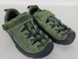 Keen Kids Youth Green Black Suede Jasper Sneakers Shoes sz 12 - £27.78 GBP